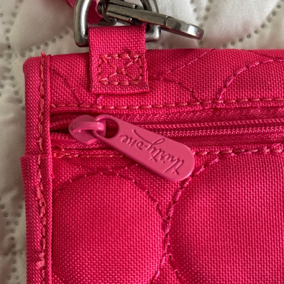 Thirty-One Vibrant Pink Quilted Crossbody Bag - Picture 6 of 11